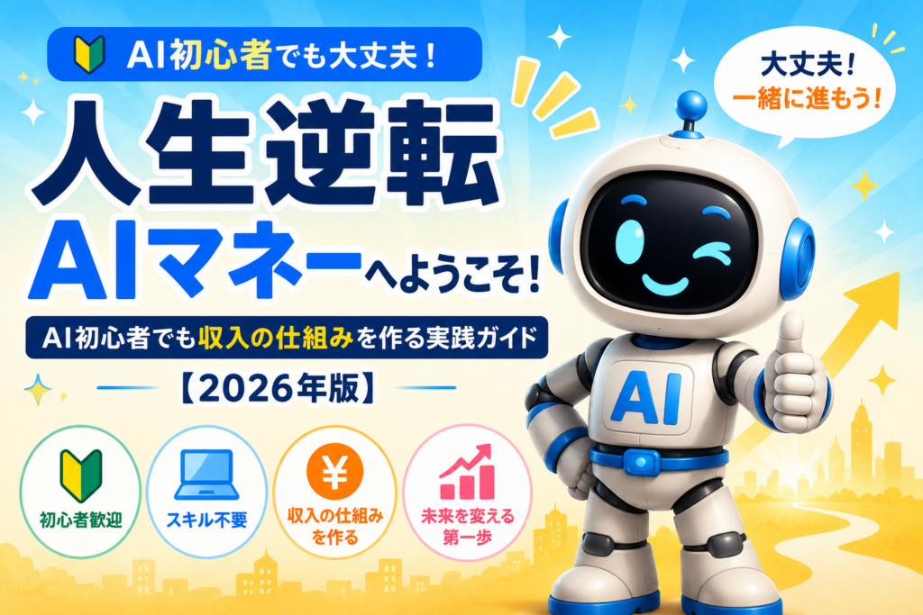 AIを味方につけて自分に合った収入の仕組みを作る「人生逆転AIマネー」のサイト紹介