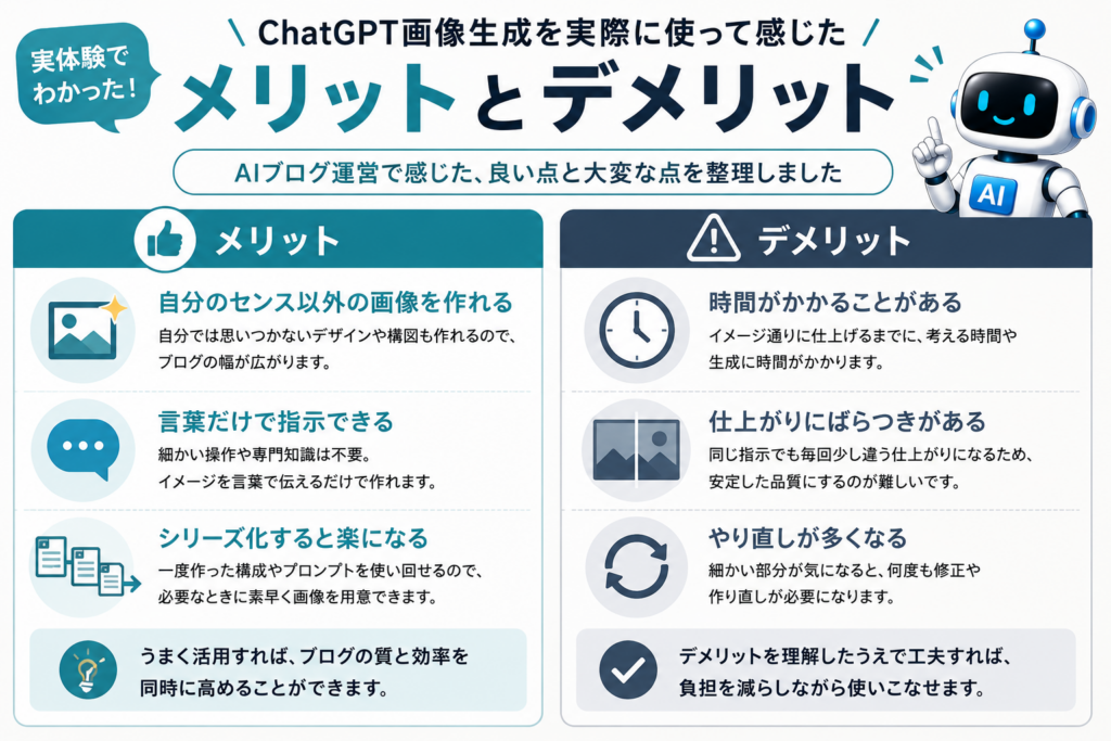 ChatGPT画像生成を実際に使って感じた3つのメリットと3つのデメリット